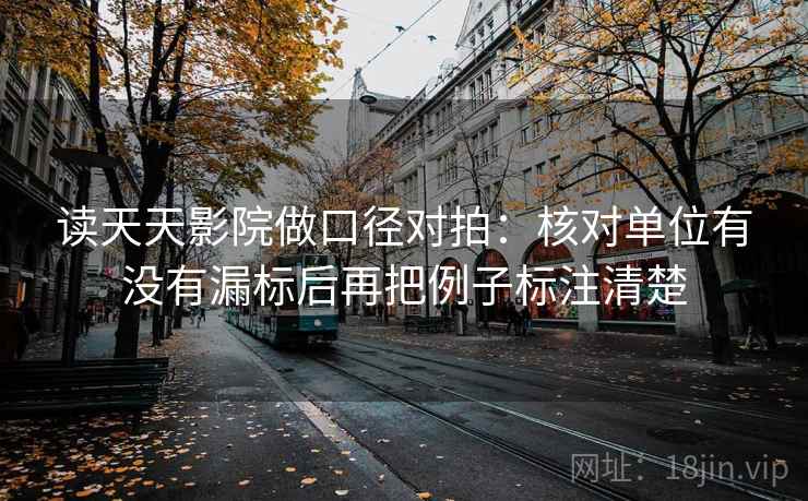 读天天影院做口径对拍：核对单位有没有漏标后再把例子标注清楚
